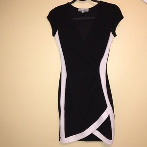 Black Asymmetrical Dress Almost Famous size S
